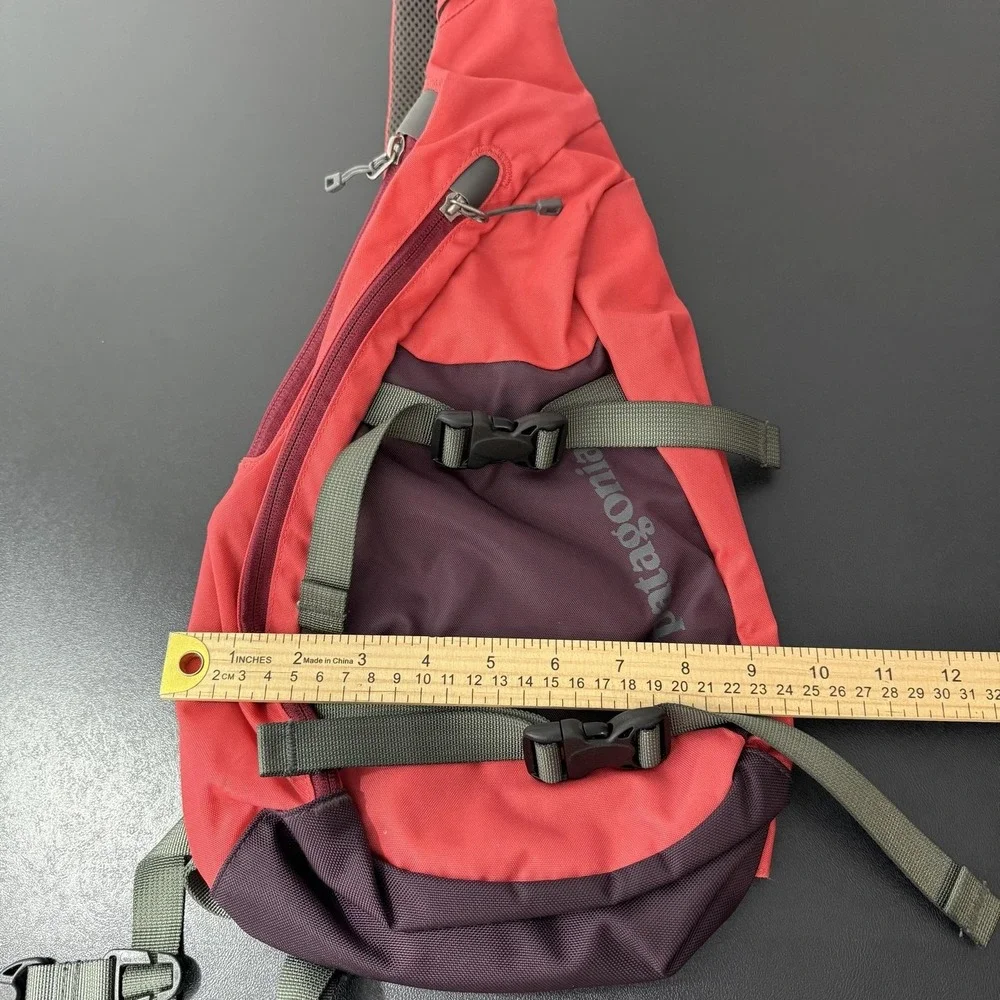 Patagonia Utility Pouch Red Hiking Trail Sling Bag One Size Unisex Polyester